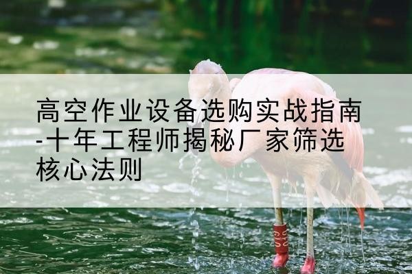 临河剪叉式升降机厂家-高空作业设备选购实战指南-十年工程师揭秘厂家筛选核心法则